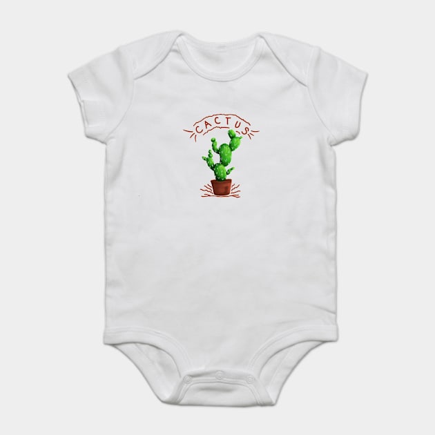 Cactus T-shirt Baby Bodysuit by Masrofik